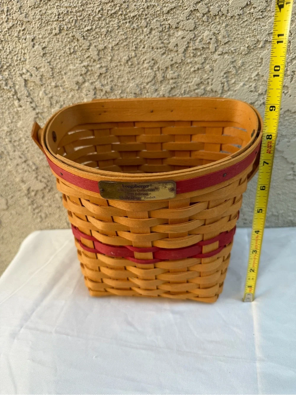Longaberger Collectors Club Membership Basket 1996 Charter Member & Glad Tidings